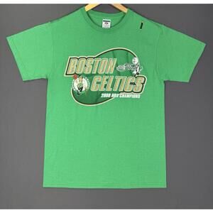 Boston Celtics Basketball  Champions Green Shirt  Rare